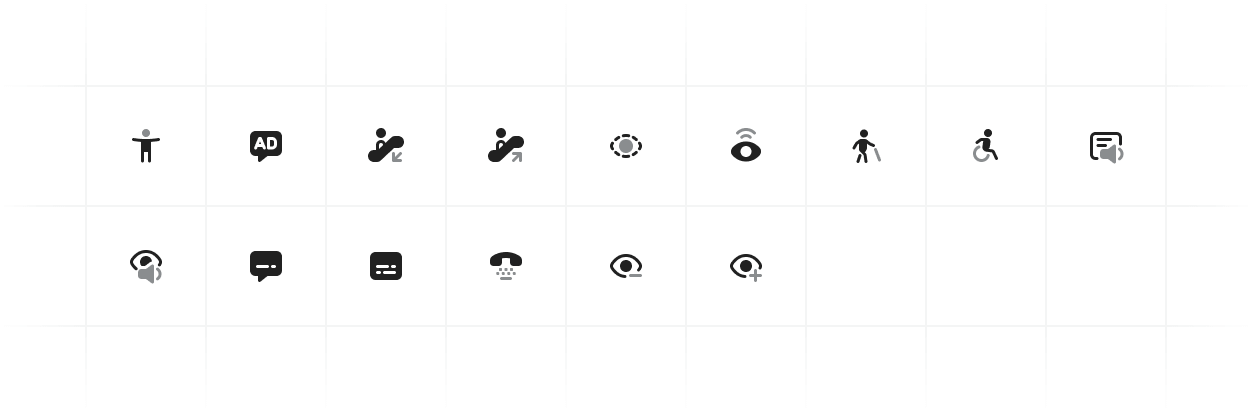 Accessibility Icons for UI