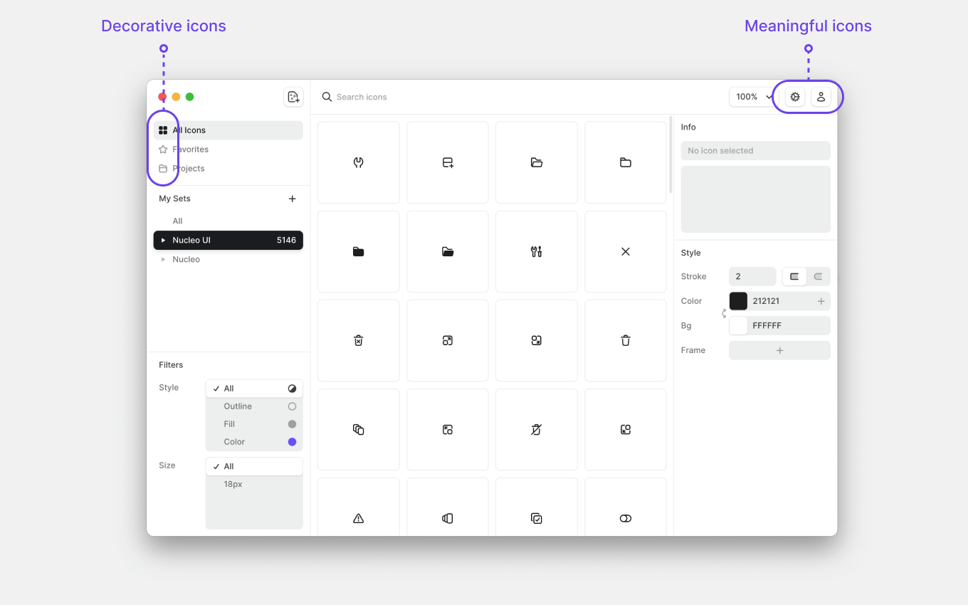 Nucleo export window