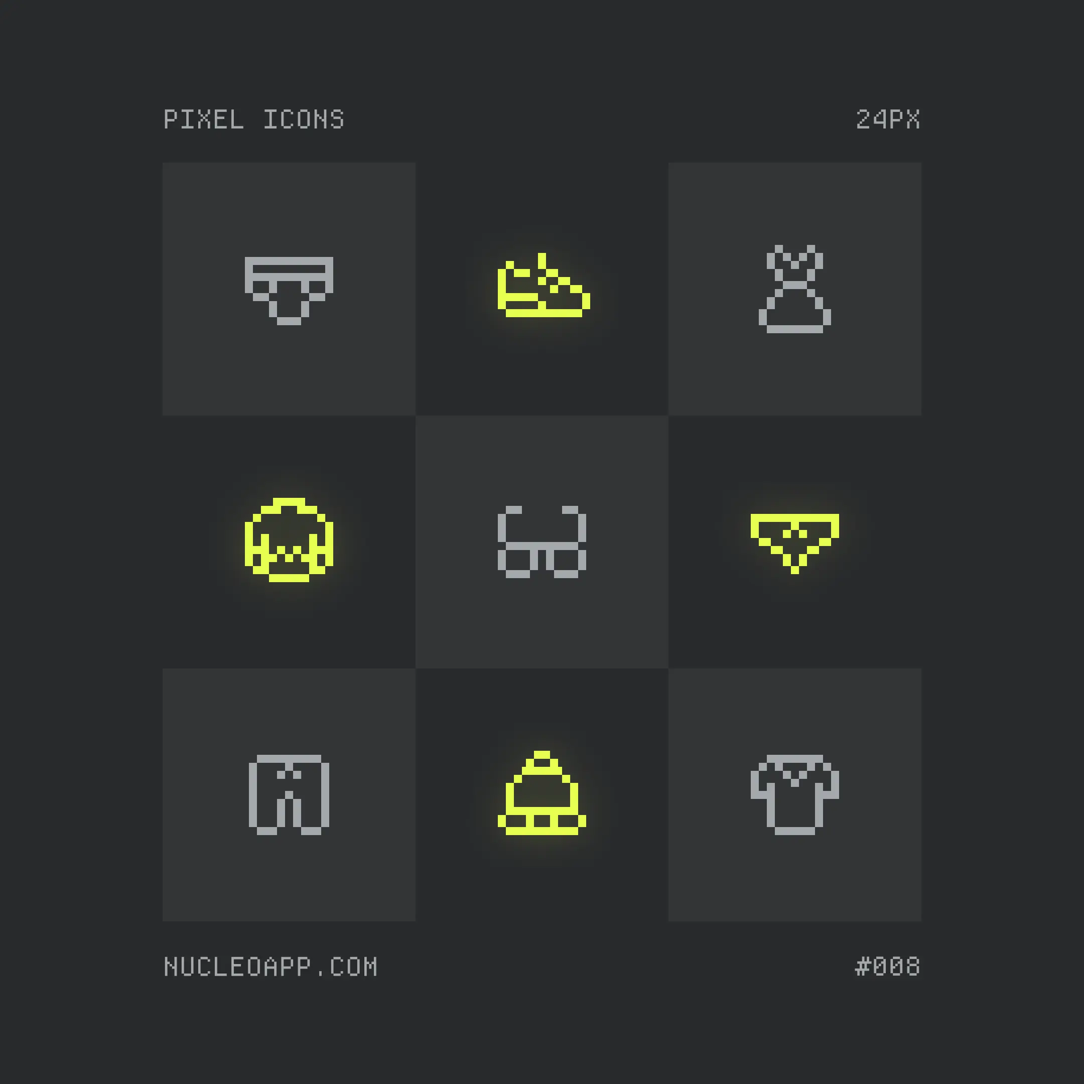 Nucleo Pixel Icons preview