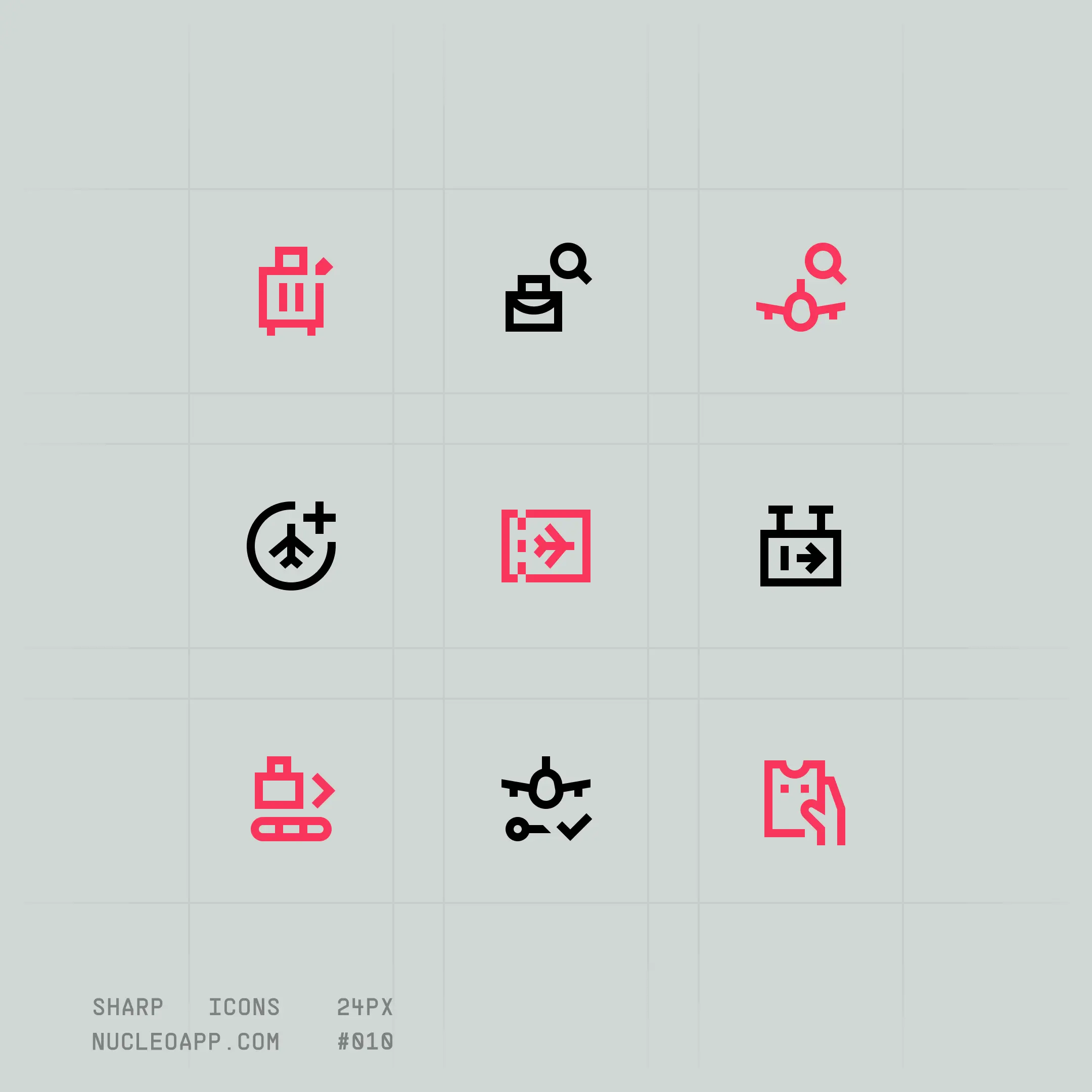 Nucleo Sharp Icons preview