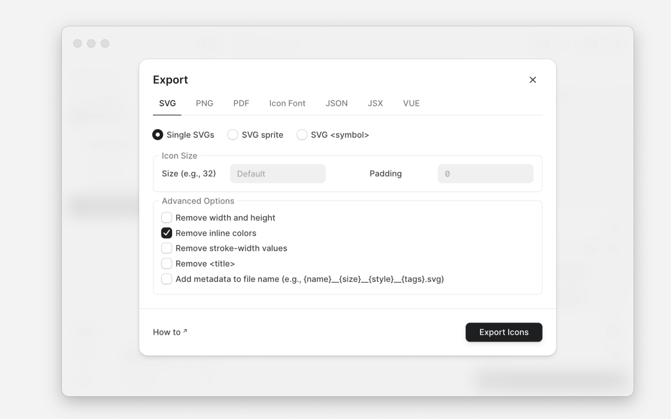 Nucleo export window