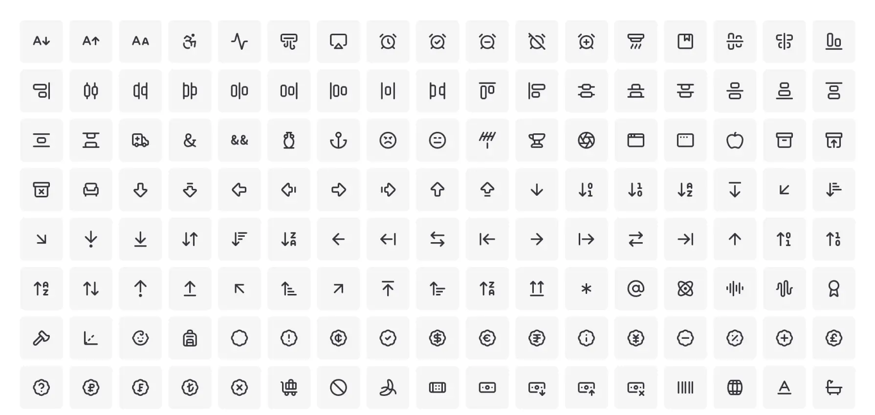 Lucide Icons preview
