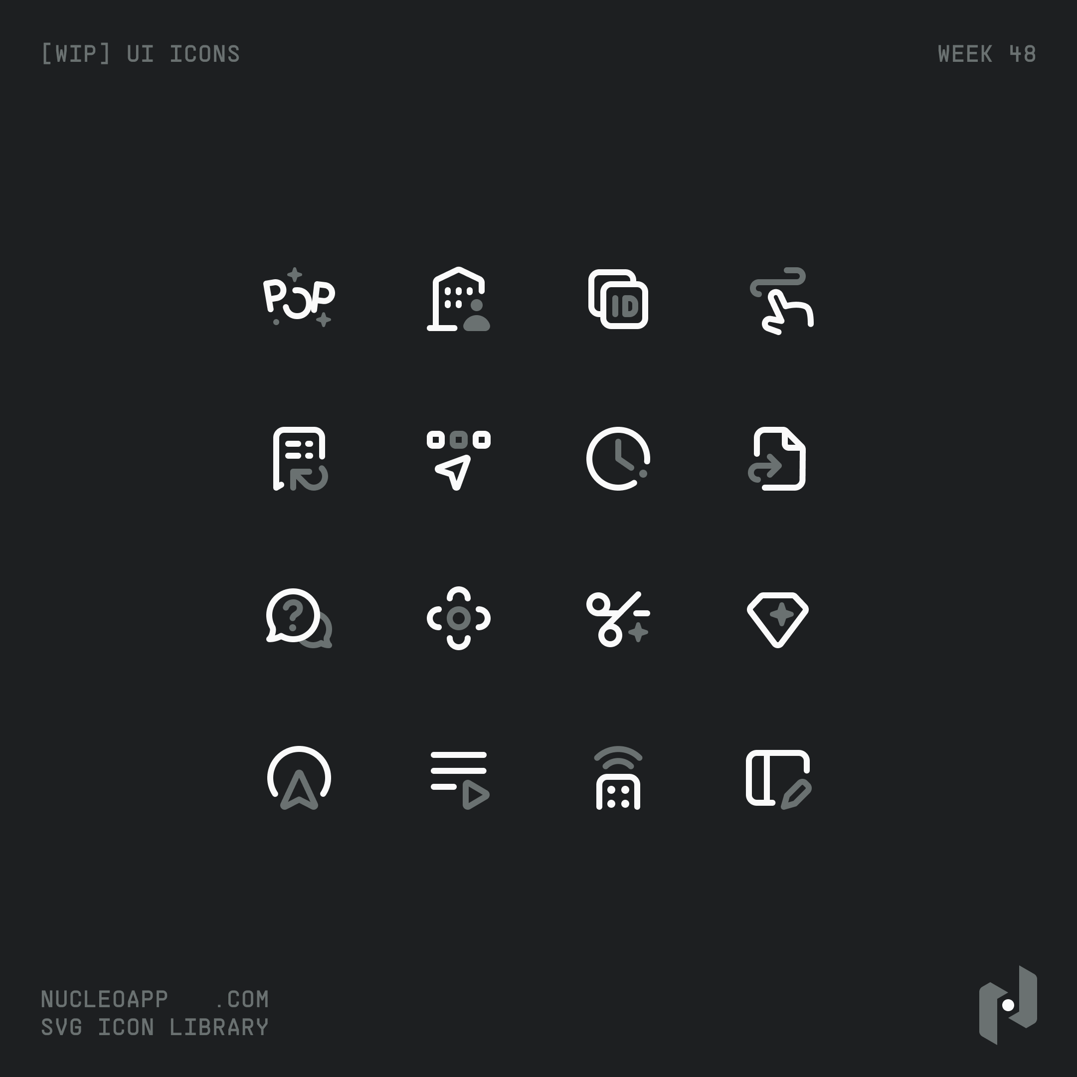 Nucleo UI Outline Icons preview