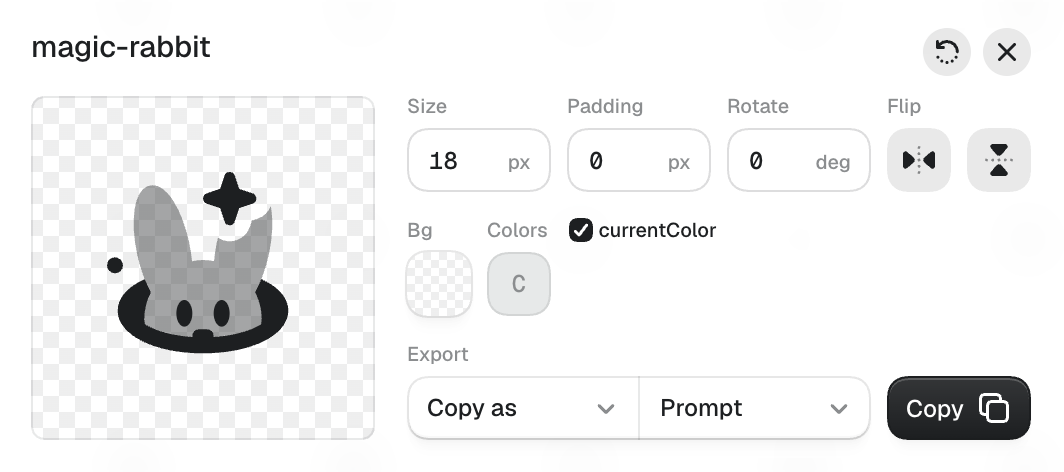 The Nucleo icon editor