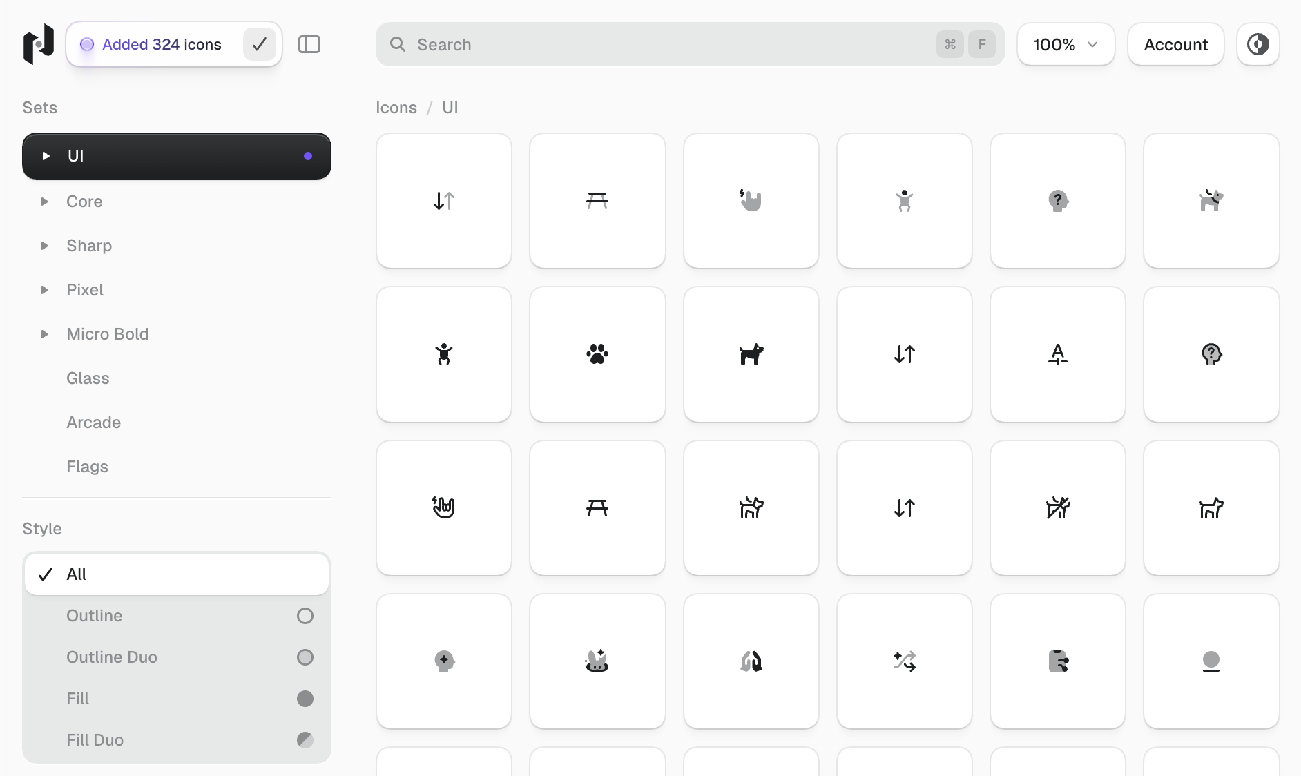 Preview of the Nucleo web app
