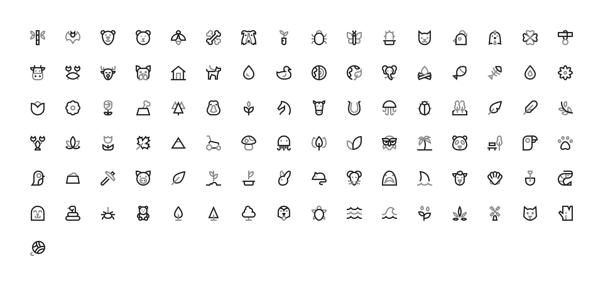 Animals and Nature Icons