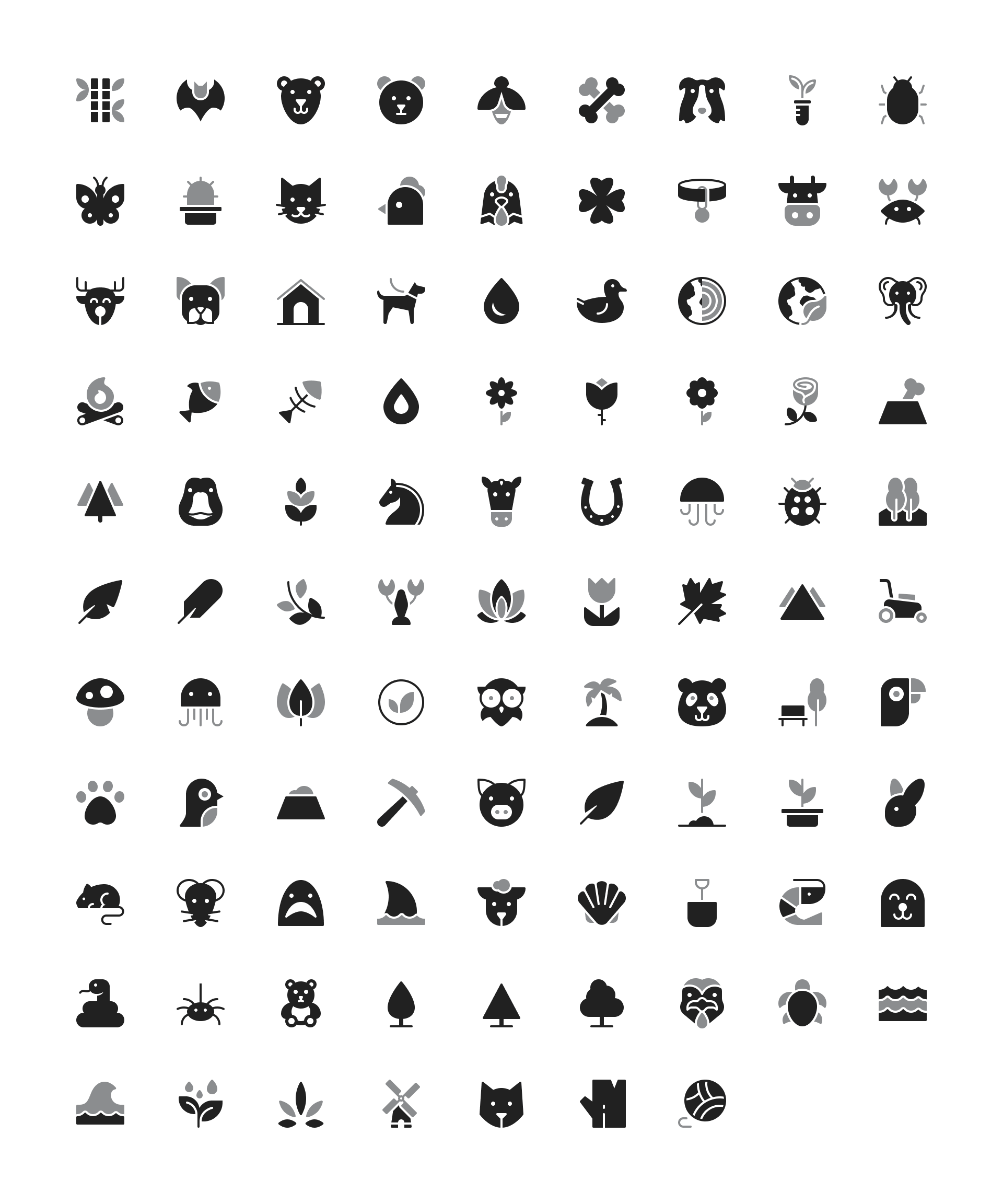 Animals and Nature Icons