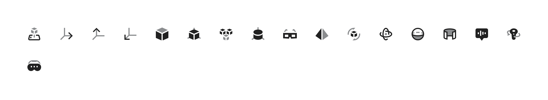 Augmented and Virtual Reality Icons