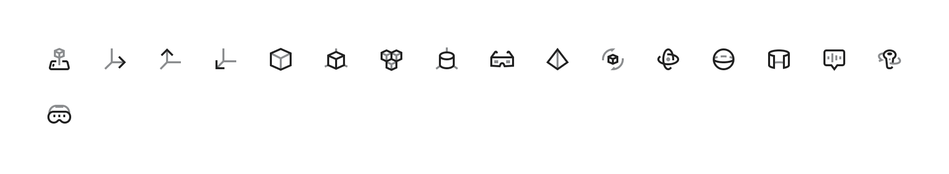 Augmented and Virtual Reality Icons