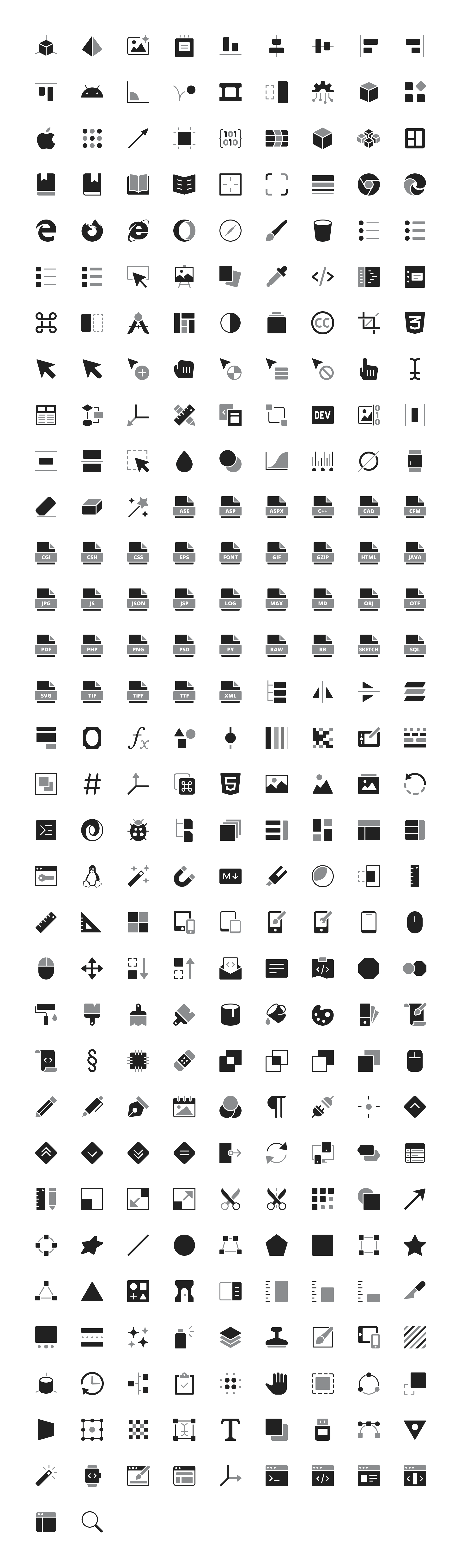 Design and Development Icons
