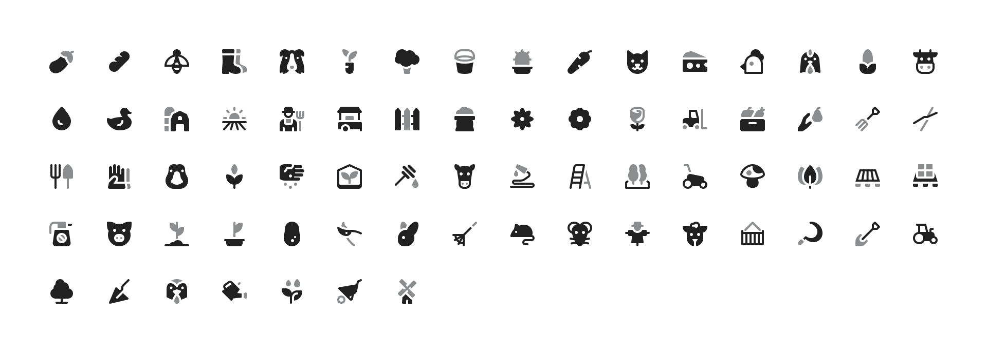 Farming and Gardening Icons