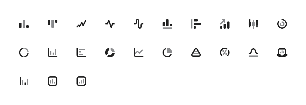 Charts icons