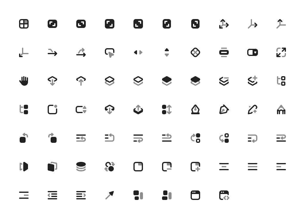 Design and Development icons
