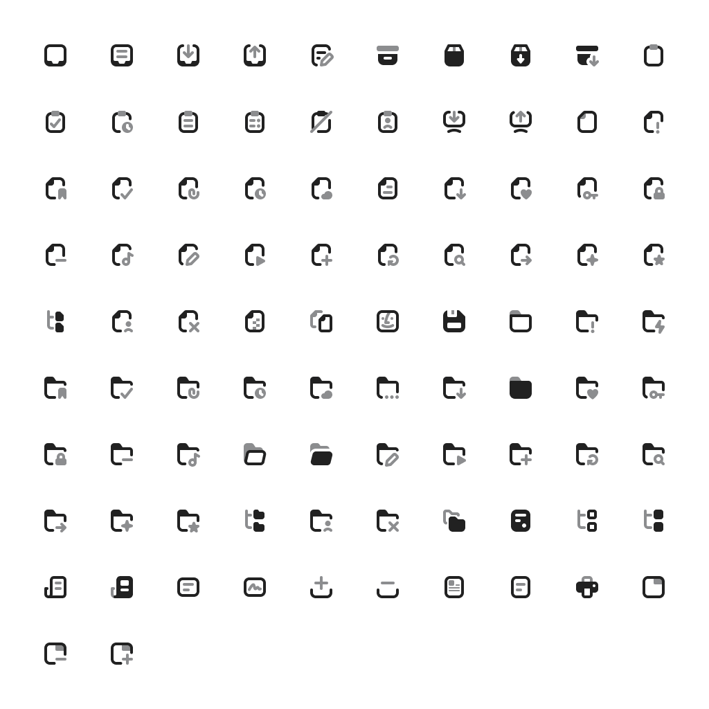 Files and Folders icons