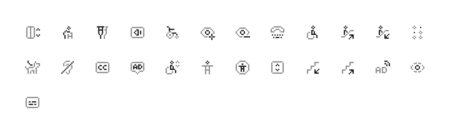 Accessibility icons