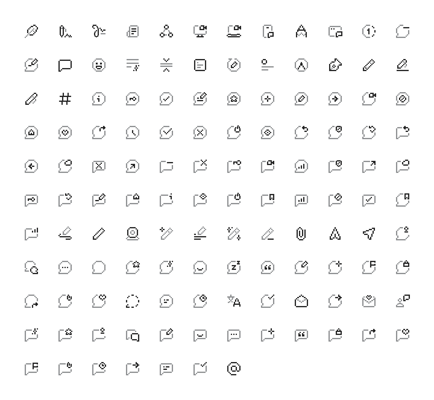 Communication icons