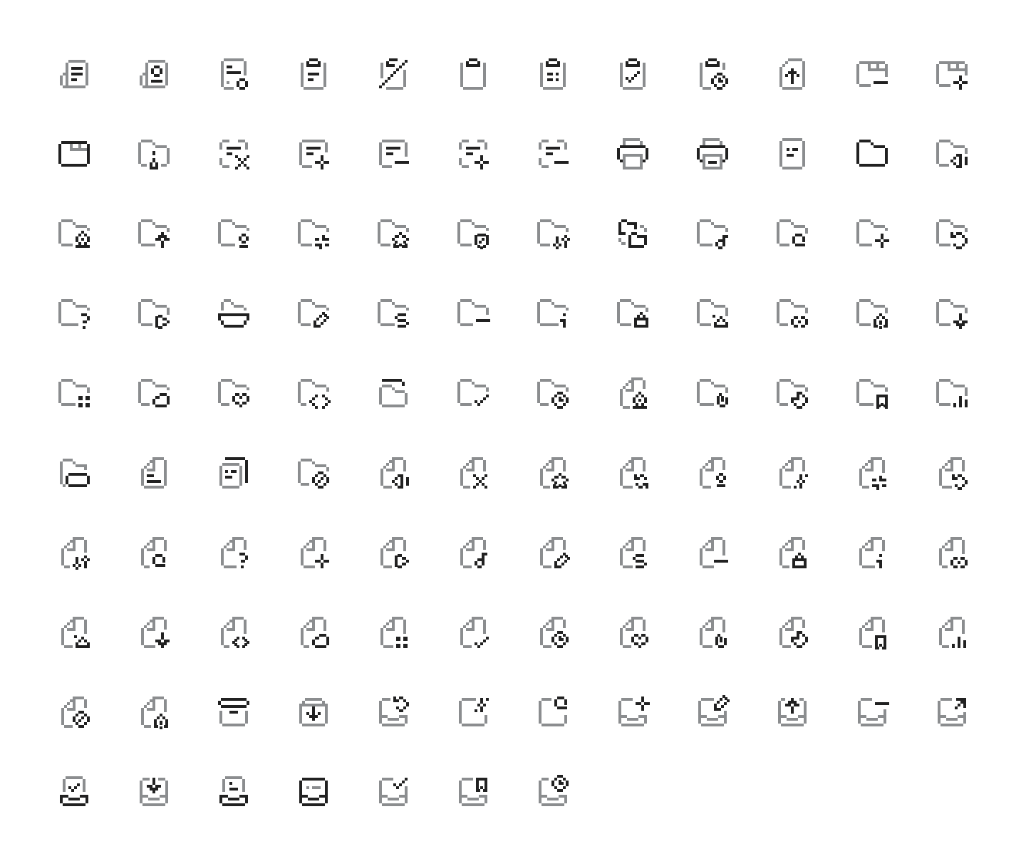 Files icons