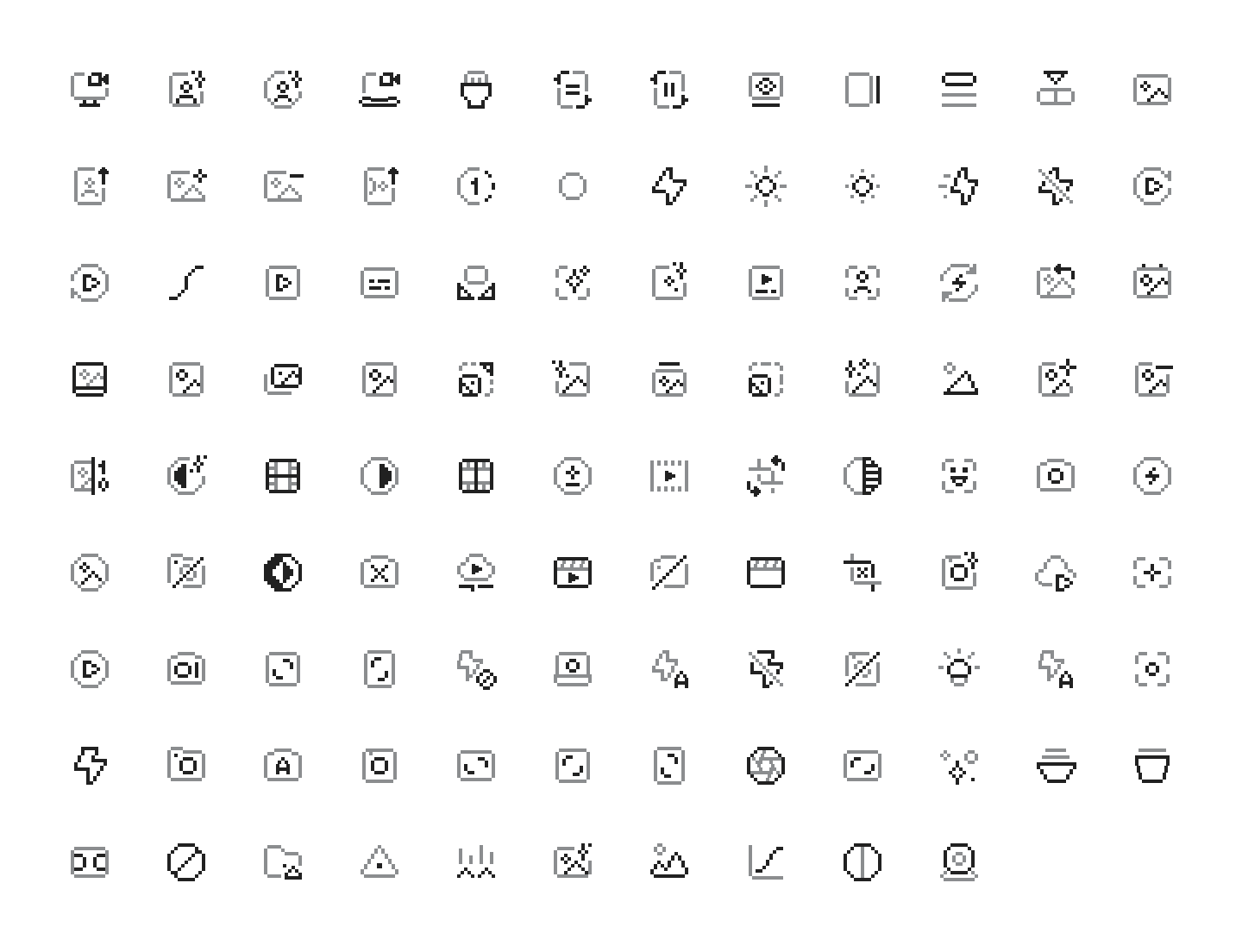 Photography/Video icons