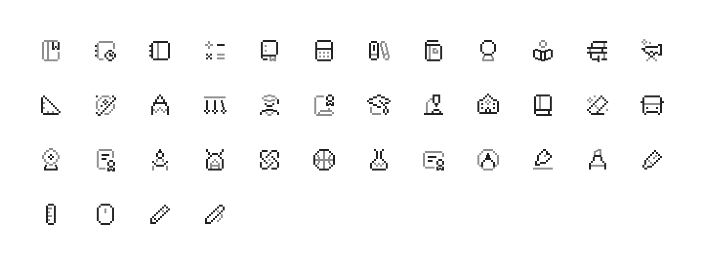 School/Education icons