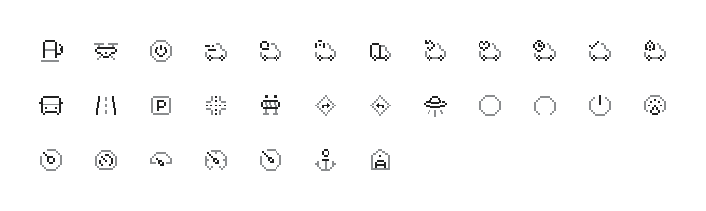 Transportation icons