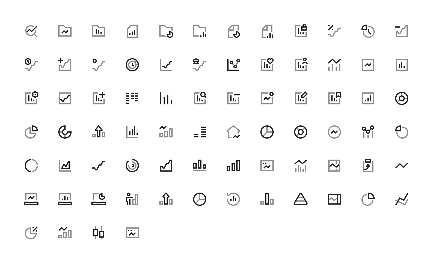 Charts icons