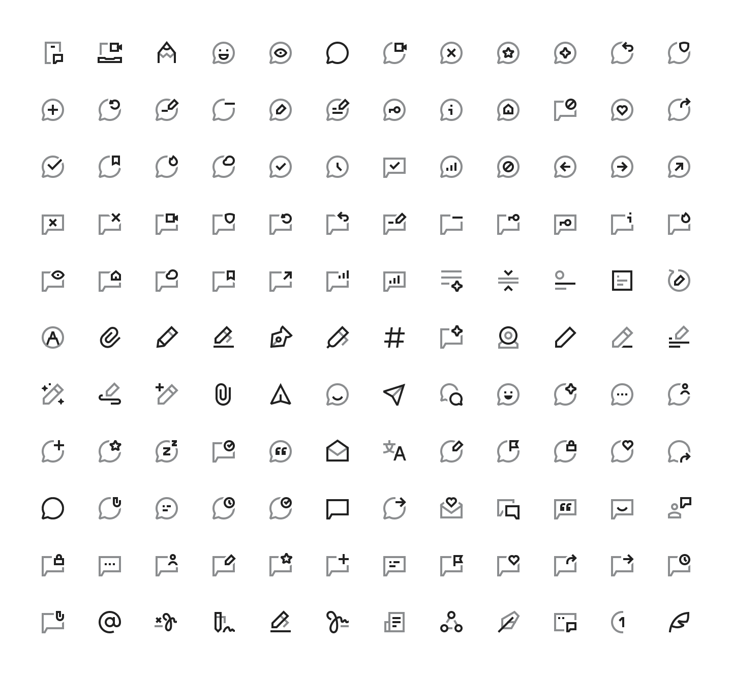 Communication icons
