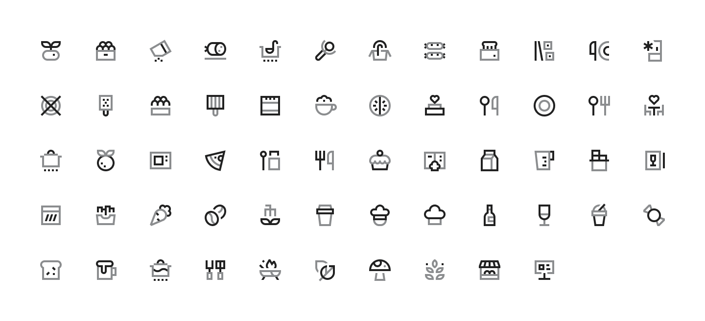 Food icons