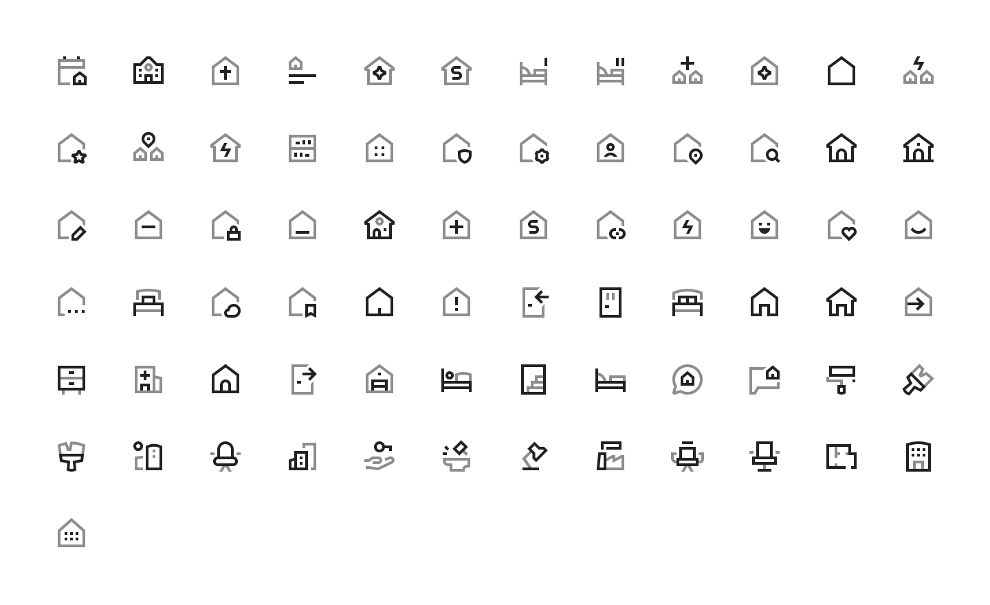 Home/Buildings icons