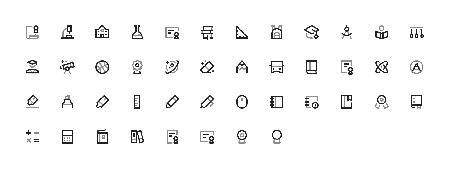 School/Education icons