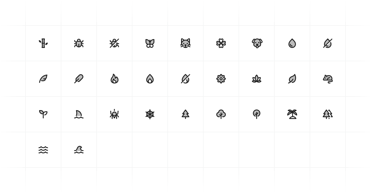 Animals and Nature Icons for UI