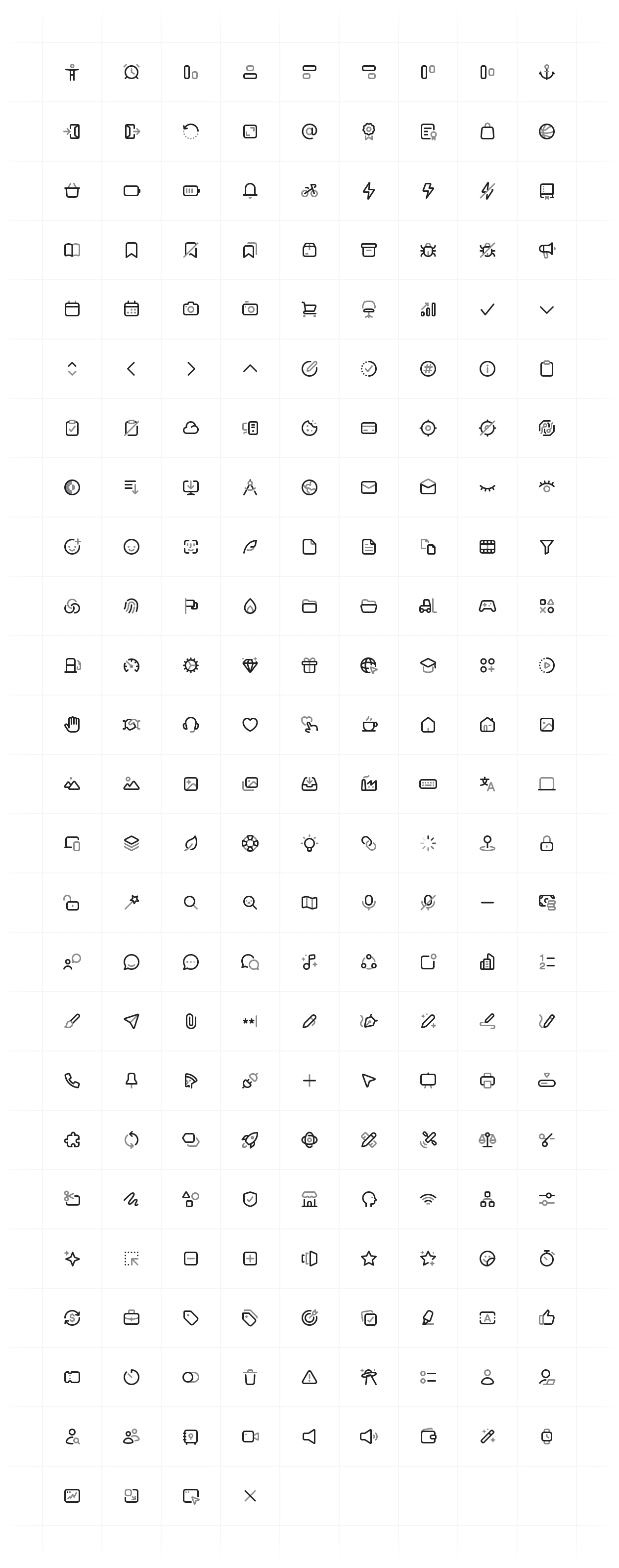 Nucleo Free Outline Icons