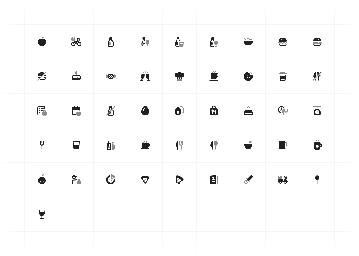 Food Icons for UI