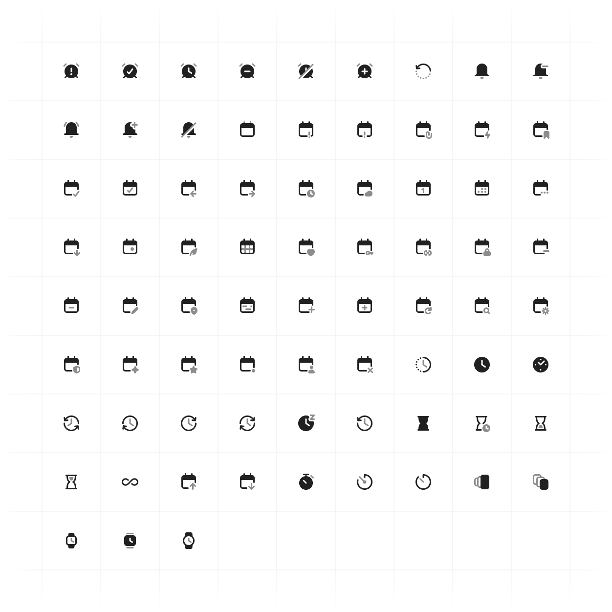 Time Icons for UI
