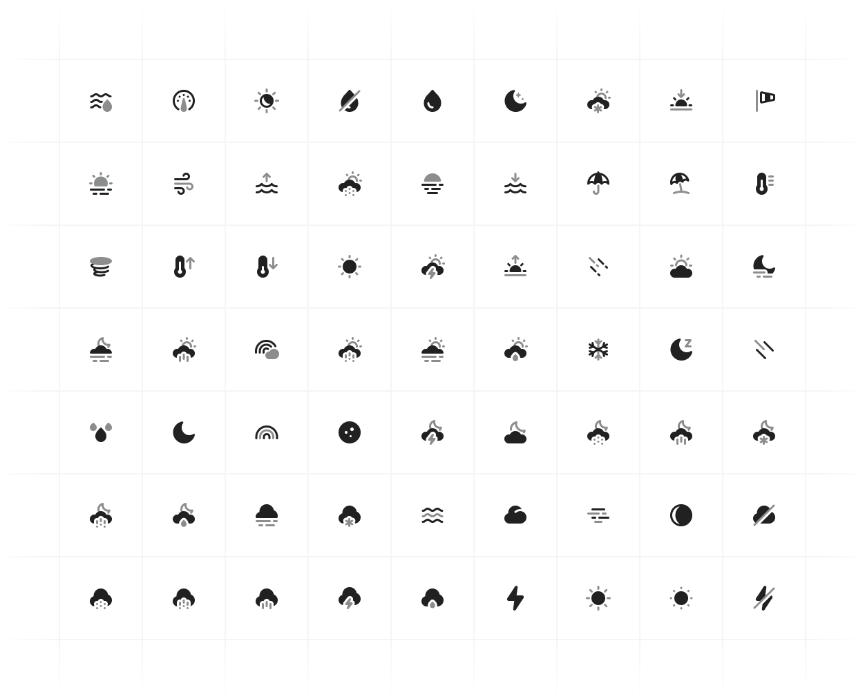 Weather Icons for UI