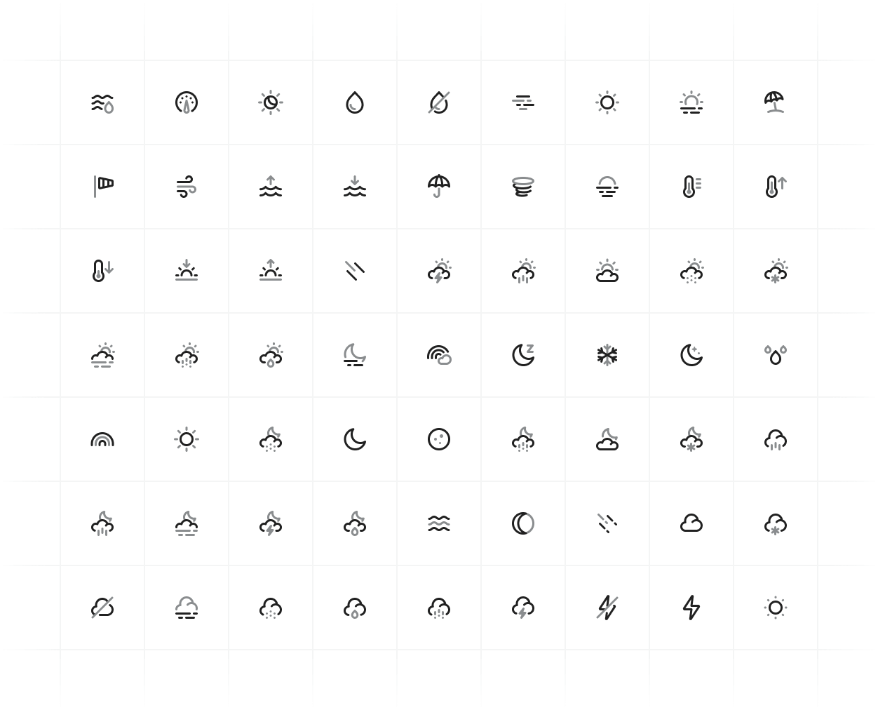 Weather Icons for UI