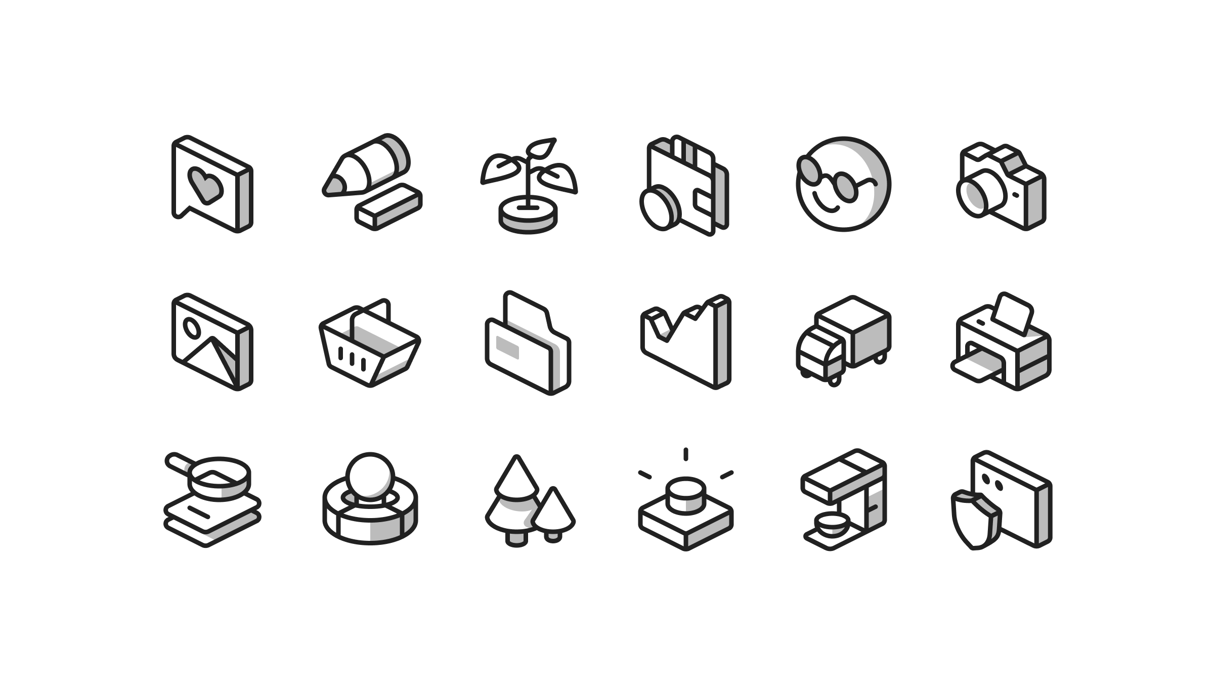 Free Isometric Icons — 100+ SVG Icons for UI & Web Design