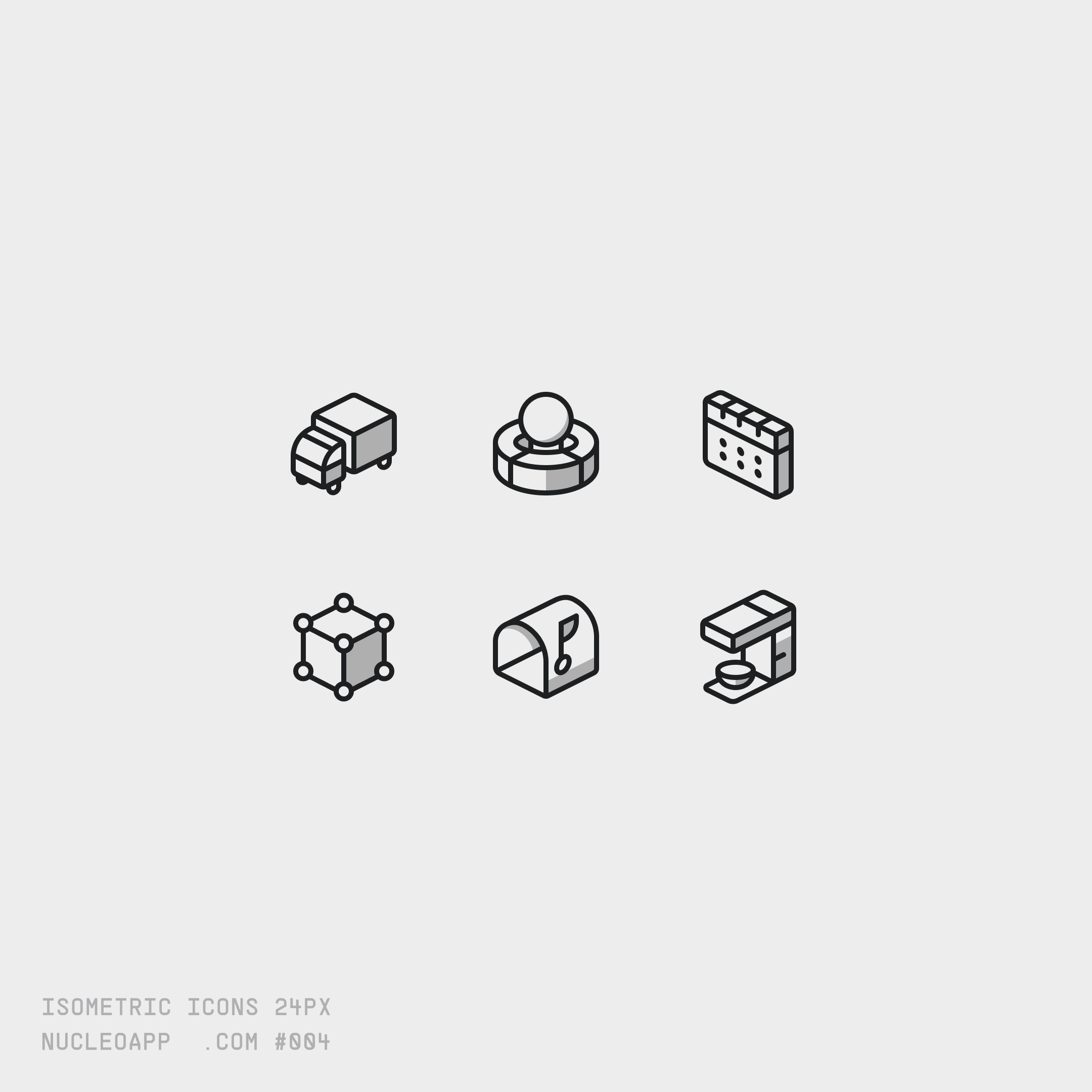 Nucleo Isometric Icons preview